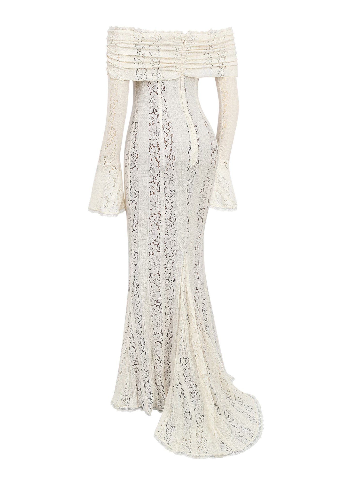 Clarisse Lace Maxi Dress - White